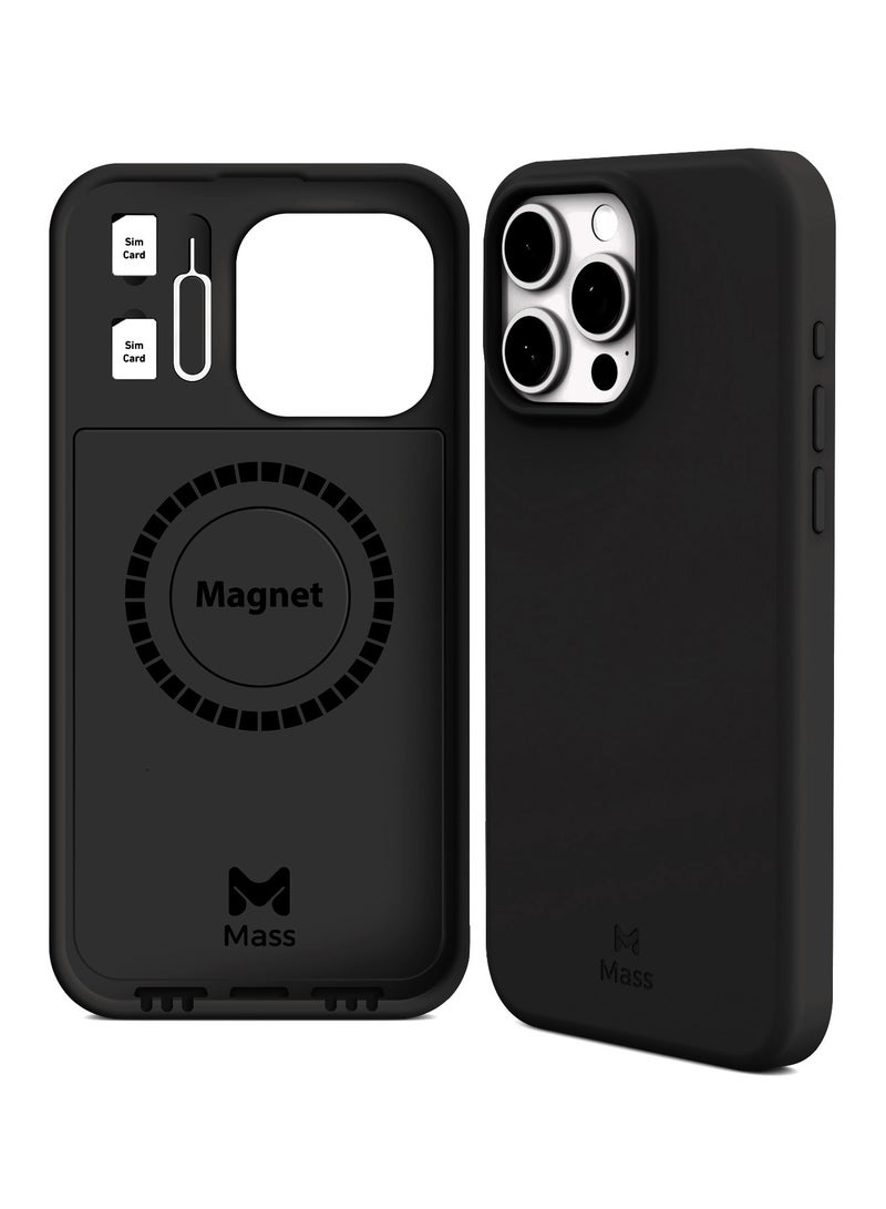 Mass Mas iPhone 12 Pro Max Infinite MagSafe 6 in 1 Case Black - Image 1