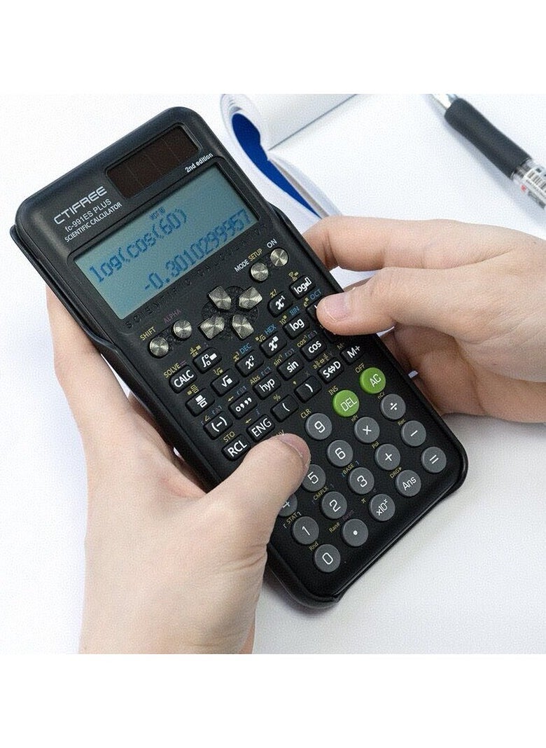 Generic - FX-991esplus2nd Function Calculator Scientific Calculator Matrix Complex Solution Equations - Black - Image 1