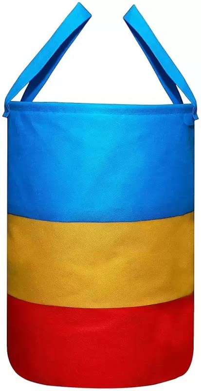 STORE MORE 45 L Laundry BagHamper Durable Collapsible Laundry Storage Basket for Dirty Clothes Foldable Bin with Side Handle for Clothes Toy Storage Multicolour Set of 2 - Image 2