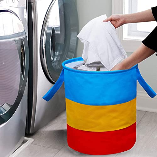 STORE MORE 45 L Laundry BagHamper Durable Collapsible Laundry Storage Basket for Dirty Clothes Foldable Bin with Side Handle for Clothes Toy Storage Multicolour Set of 2 - Image 3