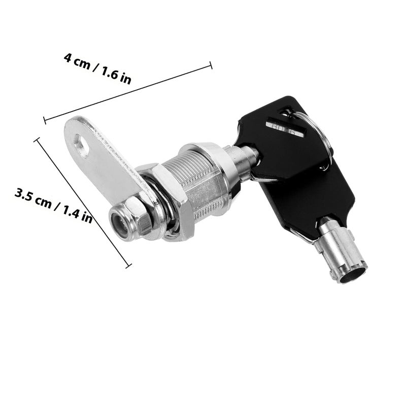 Dual Cam Drawer Lock Set With Keys For File Cabinets Cupboards Home Office Security - Image 3
