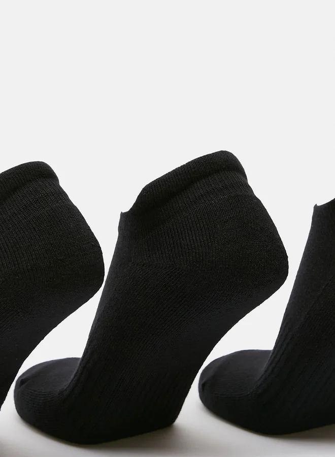 Dash Textured Ankle Length Sports Socks - Set of 3
