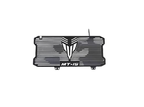 SELVIKE Stainless Steel Motorcycle Radiator Guard Protector Grill for MT15 (BLACK) - Image 3