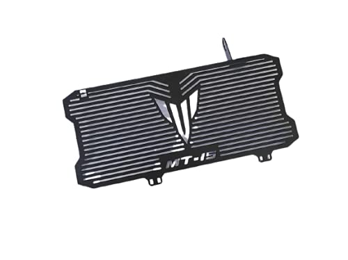 SELVIKE Stainless Steel Motorcycle Radiator Guard Protector Grill for MT15 (BLACK) - Image 2