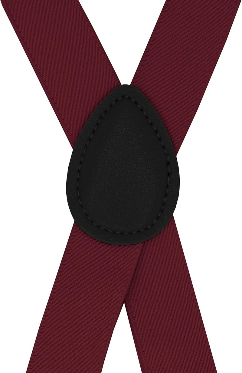 DIBI Suspenders for Men - Adjustable X back Suspender with 4 Strong Clips - Image 2