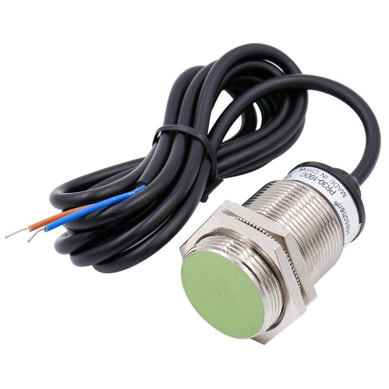 Heschen M30 Inductive Proximity Sensor Switch PR30-10DO Cylindrical Type Detector 10mm DC12-24V 2-Wire NO(Normally Open) CE - Image 1