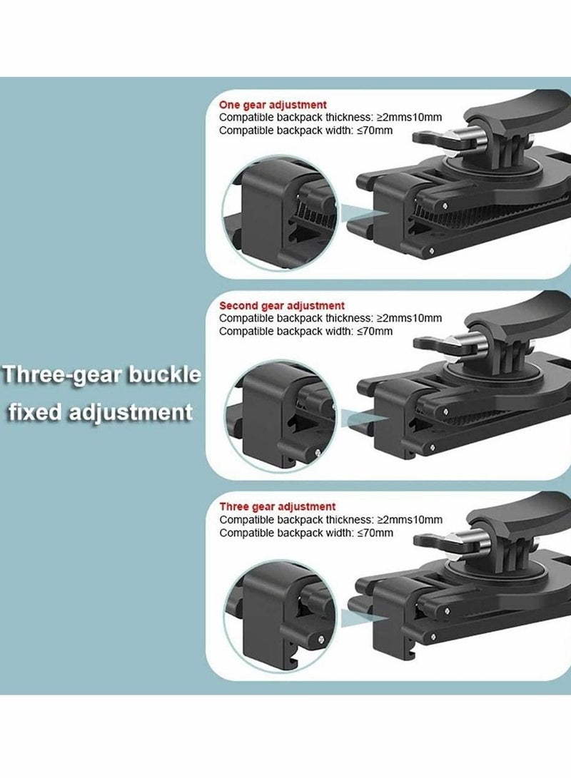 كابتن تيك Backpack Strap Mount Adjustable Camera Shoulder Mount, Which Compatible with Most Action Camera KSA | Riyadh, Jeddah - Image 3