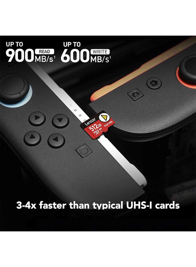 Lexar 512GB Play PRO  Memory Card, UHS-II, Full HD4K, Up to 900/600 MB/s , Compatible w/Nintendo, ASUS ROG Ally, Steam Deck, Gaming - Image 3