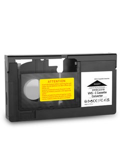 VHS to VHSC Video Cassette Converter Adapter Black