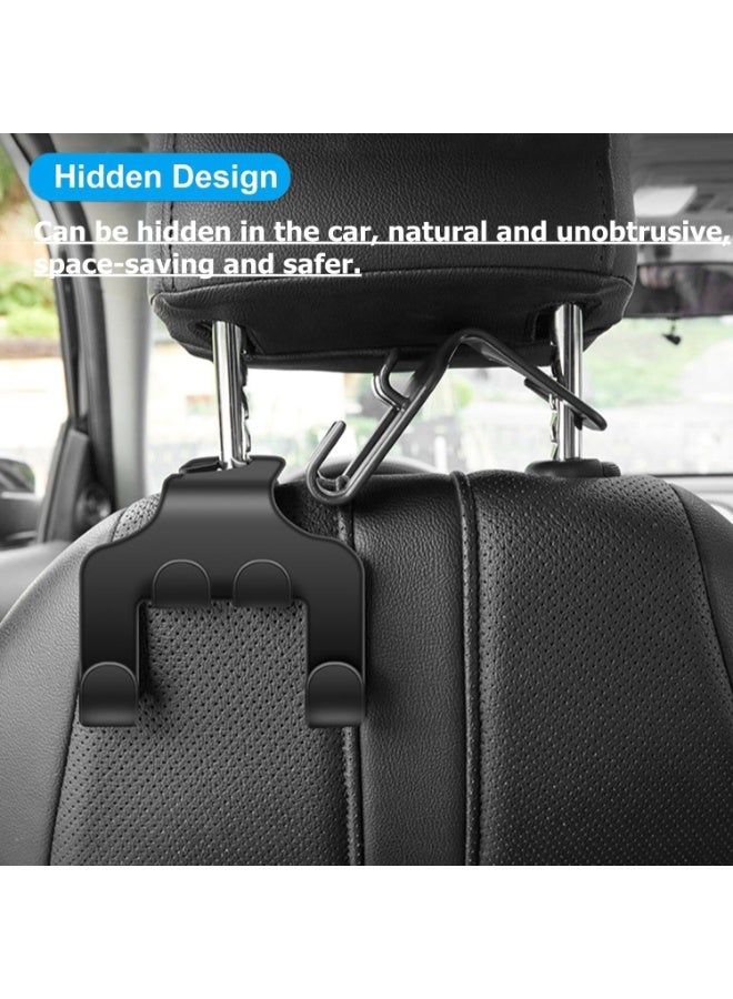 jaexest 2 Pcs Car Seat Headrest Hooks – 4 in 1 Durable Seat Back Hanger – Car Backseat Phone Holder – Universal Auto Backseat Hanger for Wallet, Coat, Umbrella, Grocery Bag, Handbag - Image 5