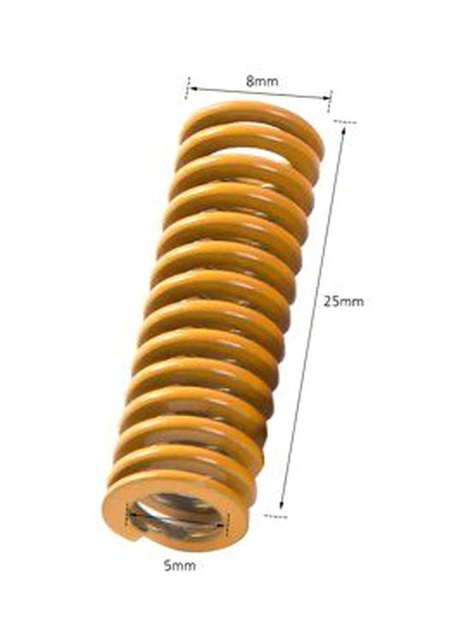 Creality 3D Printer Heated Bed Die Compression Light Load Spring Yellow - Image 2