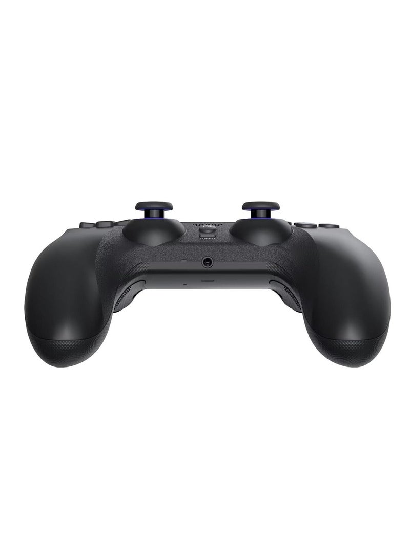 وحدة تحكم لاسلكية متوافقة مع أجهزة PS4/PS3/Switch/PC/Android/iOS، مع ضوء RGB، ومشغلات تأثير Hall، ووظيفة قابلة للبرمجة - أسود - Image 4