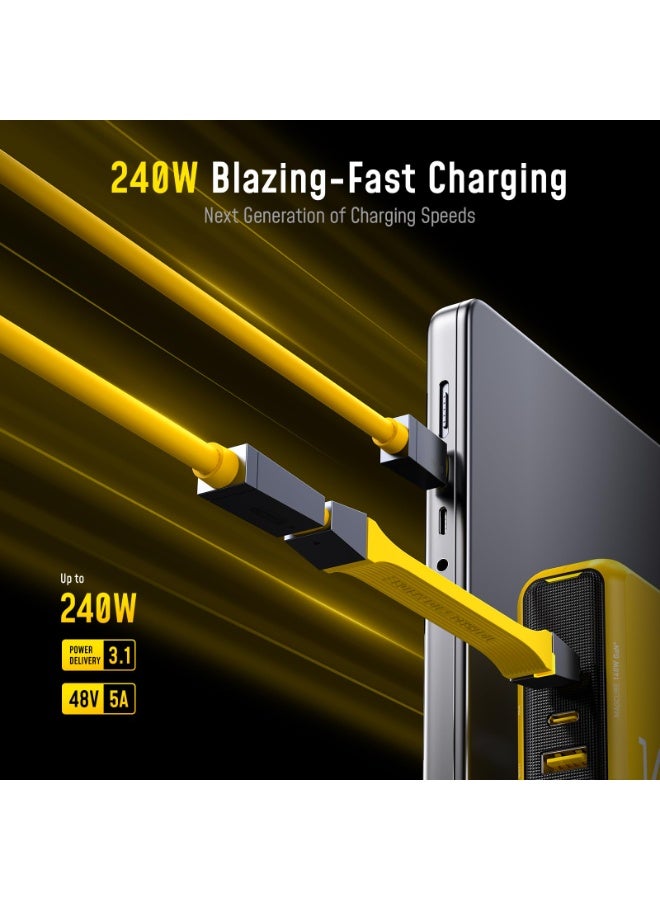 AOHI The Future 4-in-1 Splicable USB4 / PD 3.1 Racing Cable Set – 240W Fast Charging, 40 Gbps Data Transfer, 8K UHD Display, Compatible with MacBook Pro, Laptops, Hubs, Docking Stations, and iPhone 17 Pro Max - Image 3