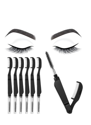 Folding Eyelash Comb 6 Pieces Eyebrow Comb Teeth Eyelash Separator Eyebrow Brushes Professional Tool for Define Lash  Brow - pzsku/Z834662AA8957BC153003Z/45/_/1683350680/6b41a72d-a7a6-4751-955f-3415af59c7ff