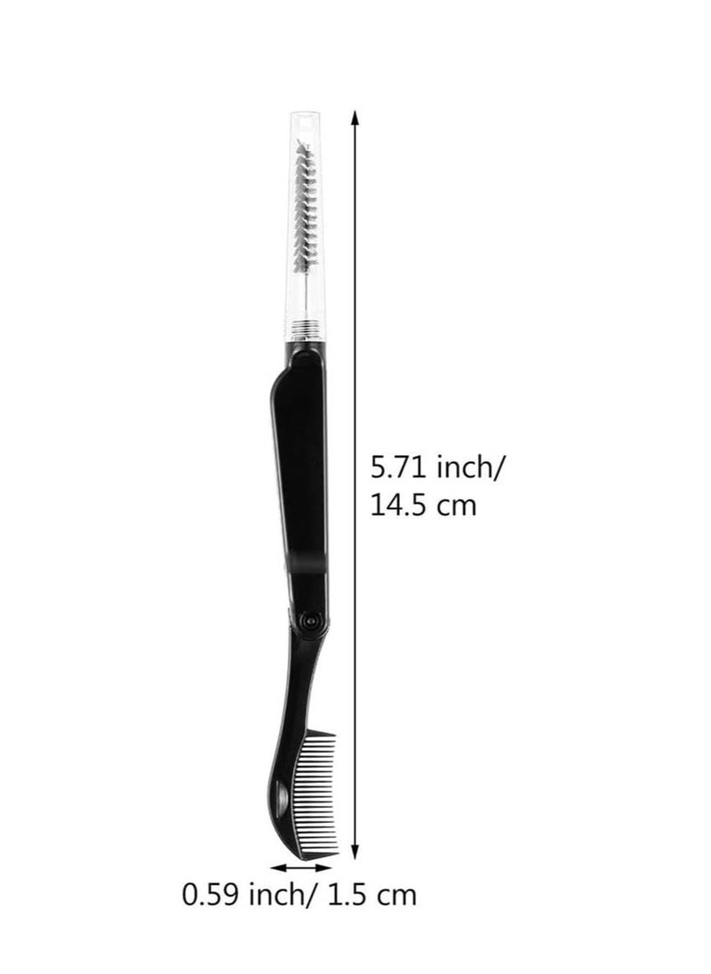 Folding Eyelash Comb 6 Pieces Eyebrow Comb Teeth Eyelash Separator Eyebrow Brushes Professional Tool for Define Lash  Brow