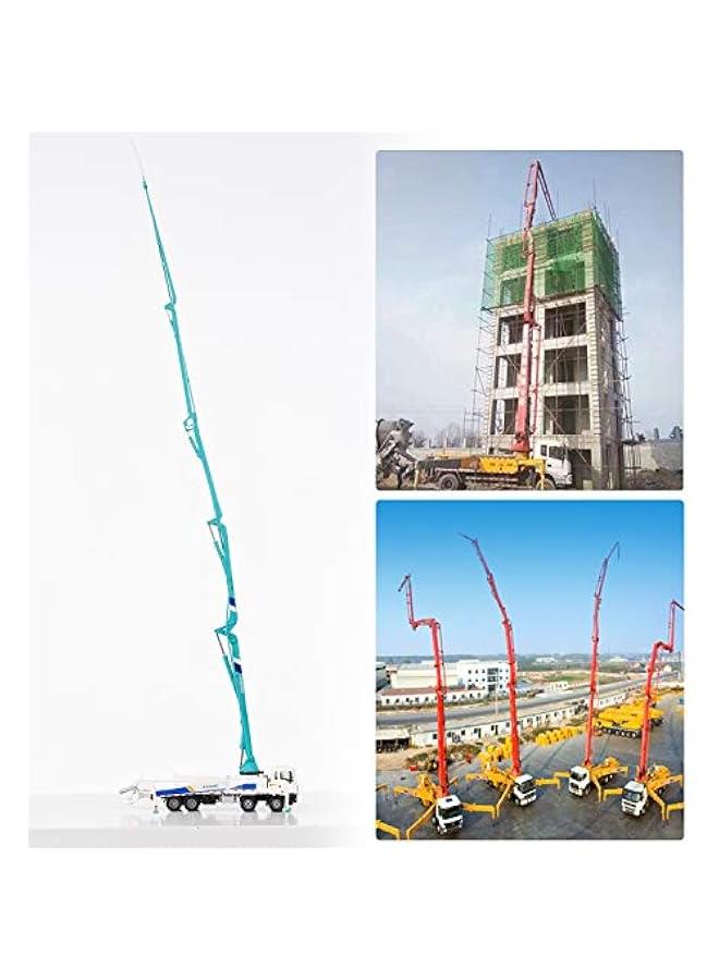 Concrete Pump Truck for Kids, 1:55 Scale Diecast Car Model Car, Simulation Engineering Machine Model Gift for Boys and Girls  - Image 2