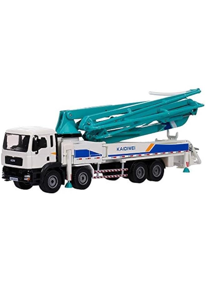 Concrete Pump Truck for Kids, 1:55 Scale Diecast Car Model Car, Simulation Engineering Machine Model Gift for Boys and Girls  - Image 4