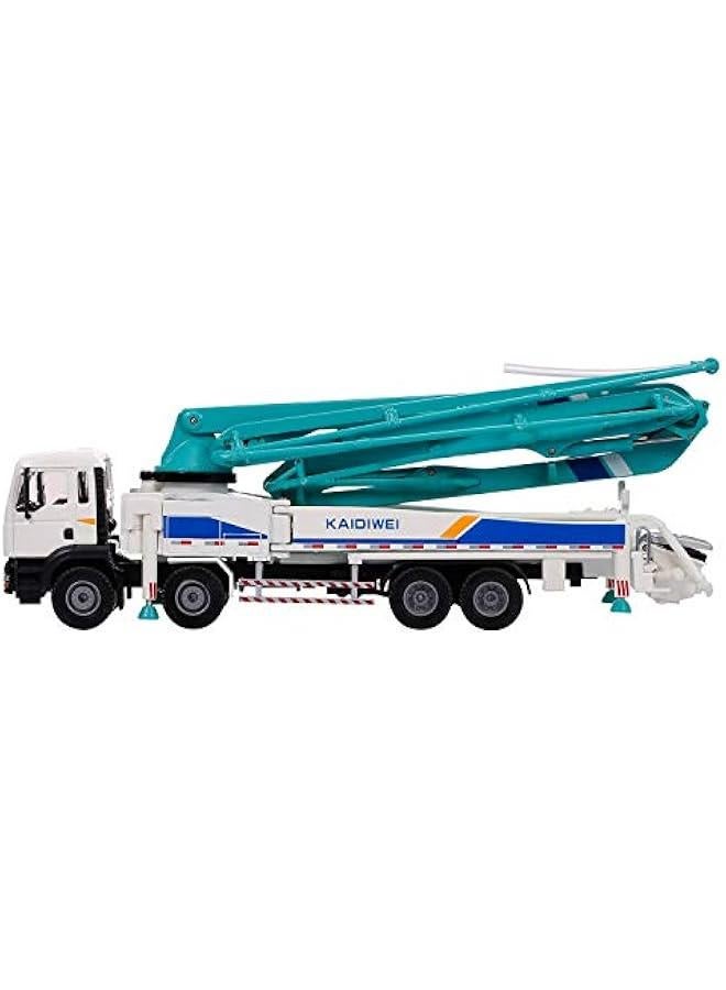 Concrete Pump Truck for Kids, 1:55 Scale Diecast Car Model Car, Simulation Engineering Machine Model Gift for Boys and Girls  - Image 5