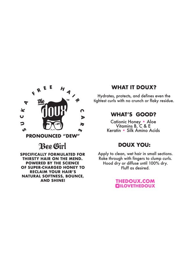 The Doux Bee Girl Honey Curl Custard - Curl Defining Cream With Aloe, Keratin and Silk Amino Acids - Image 4