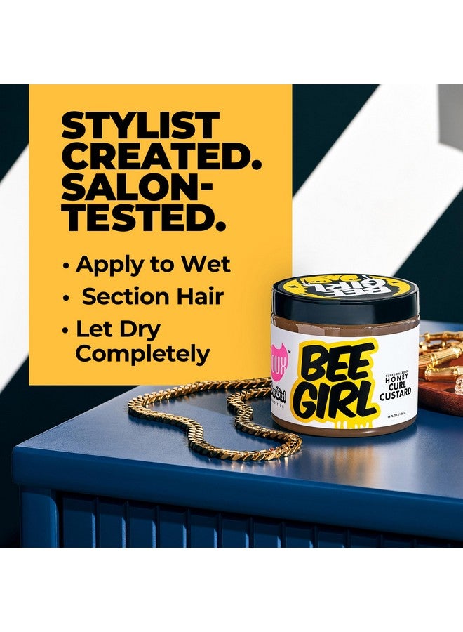 The Doux Bee Girl Honey Curl Custard - Curl Defining Cream With Aloe, Keratin and Silk Amino Acids - Image 5