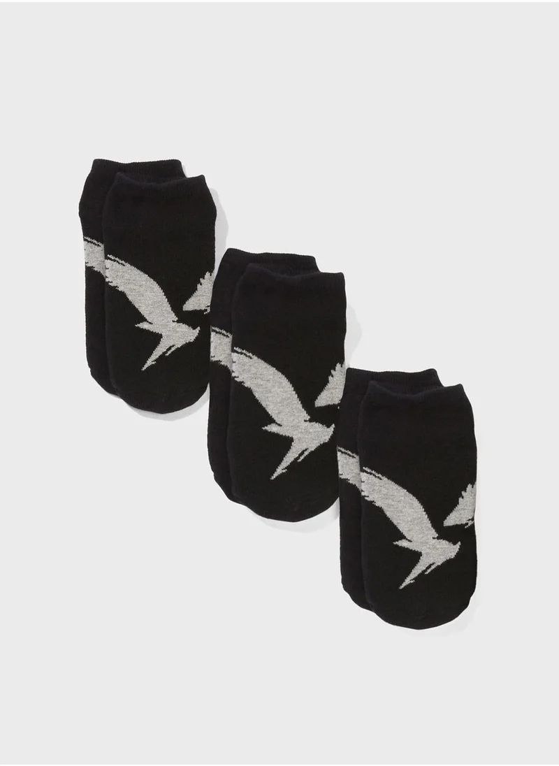 American Eagle 3 Pack Logo Socks