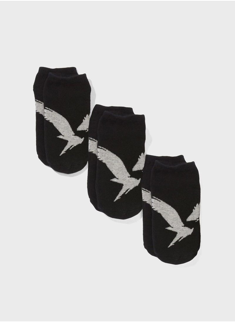 امريكان ايجل 3 Pack Logo Socks  - Image 2