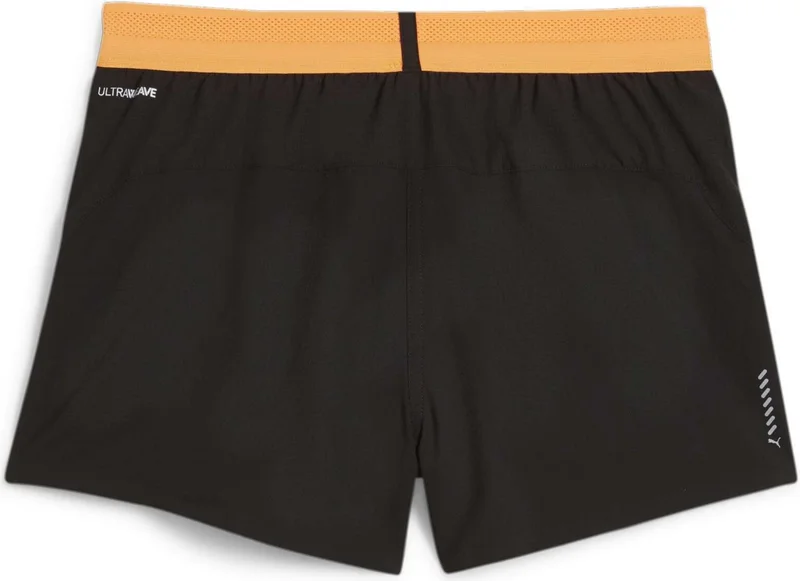 PUMA Women's Black-Sun Stream Run Ultraweave Velocity 3" Split Short W Black Women's Shorts