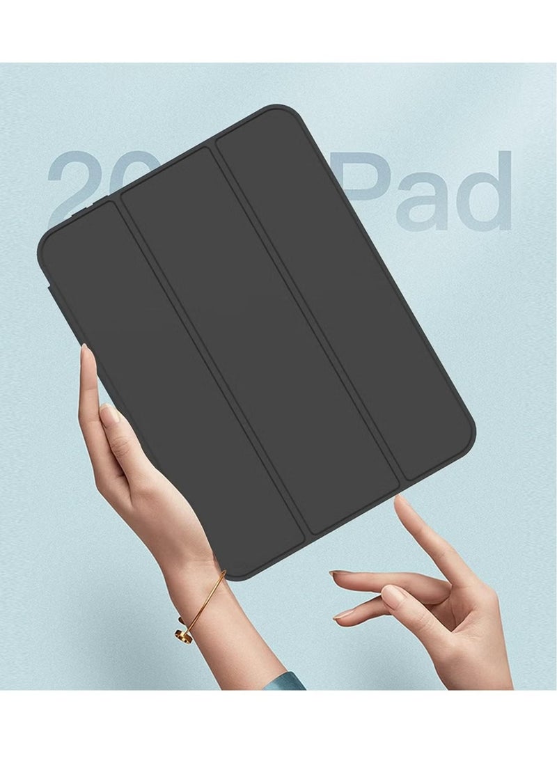 New iPad Mini 6 Case 8.3 Inch 2021 (6th Gen) with Pencil Holder - Trifold Stand Smart Cover with Soft TPU Back, Auto Wake/Sleep Function