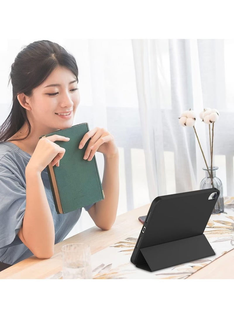 New iPad Mini 6 Case 8.3 Inch 2021 (6th Gen) with Pencil Holder - Trifold Stand Smart Cover with Soft TPU Back, Auto Wake/Sleep Function