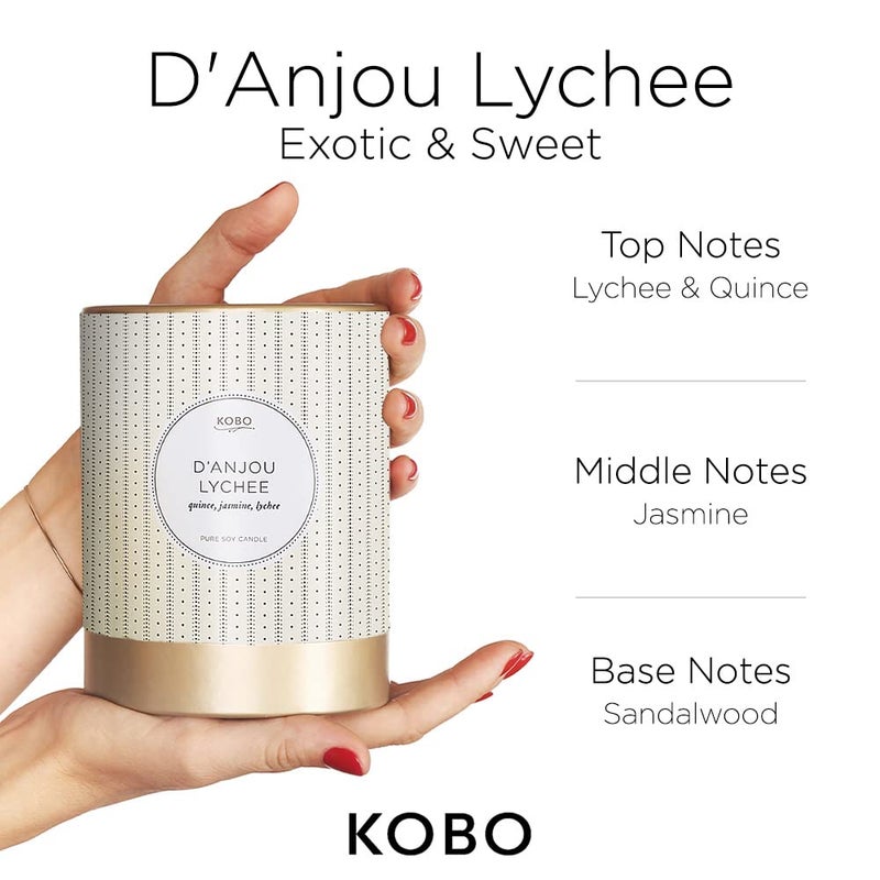 Kobo Candles Kobo Soy Candle, D'Anjou Lychee - Image 2