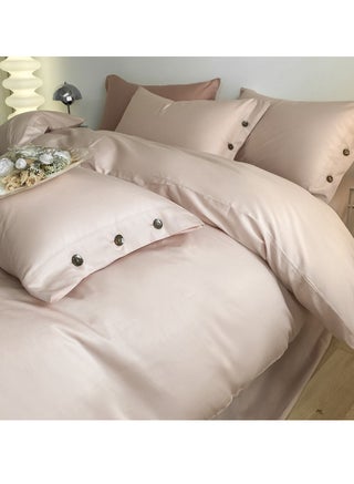 Bed Cover Set, Soft Luxurious Pure Bedsheet Set, Long-staple Cotton Simple Solid Color Bed Sheet Quilt Cover Bedding Twill Cotton Set, ( cream pink, 2.0m bed sheet four-piece set) - pzsku/Z8346A011A8AF021EA34CZ/45/_/1706958435/179014cb-2f89-4995-b6ee-10539f799927