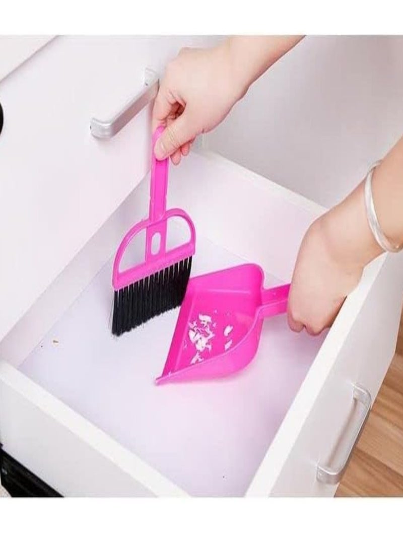 Generic - Small Brush And Dustpan Set For Cleaning - 1 piece  -Color may vary. - Image 1