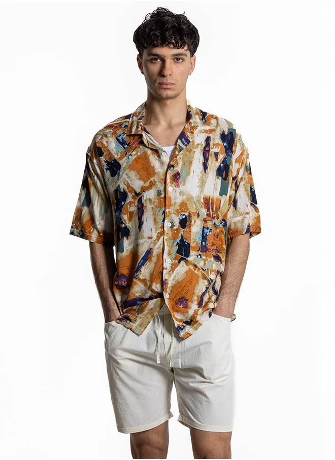 SHAPES ABSTRACT PRINT SHIRT