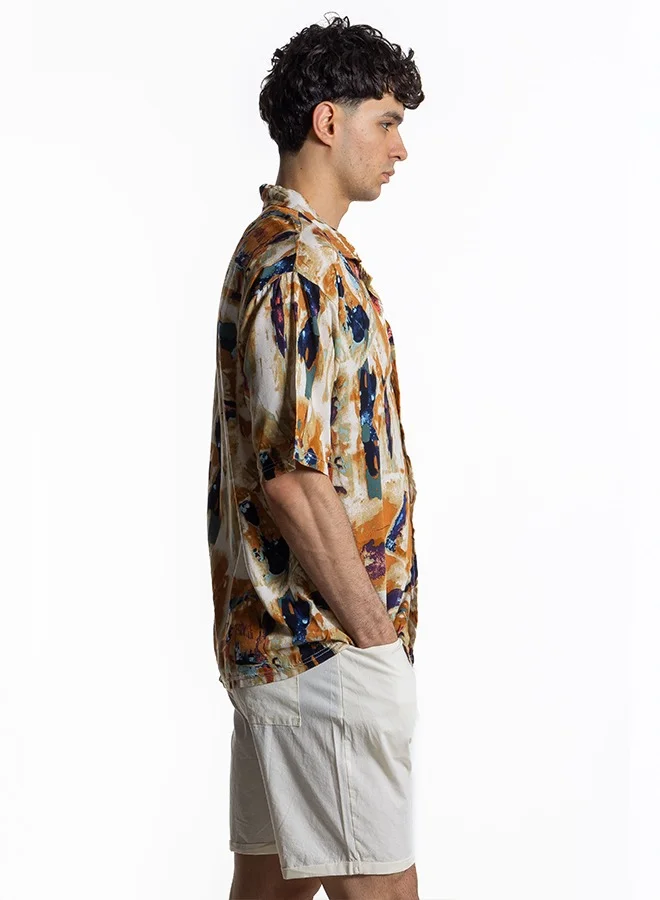 شايبس ABSTRACT PRINT SHIRT