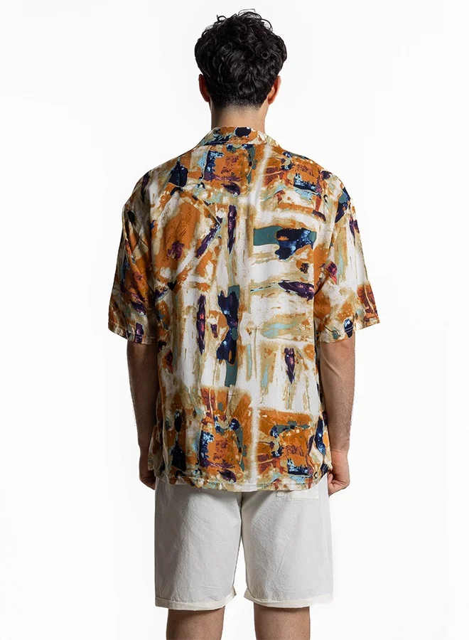 شايبس ABSTRACT PRINT SHIRT