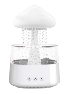 Rain Cloud Humidifier and Essential Oil Diffuser, Aromatherapy Sleep Aid, Raining Sound Machine, LED Light 7 Changing Colors, 3 Modes Rain Mist，for Bedroom, Sleeping
