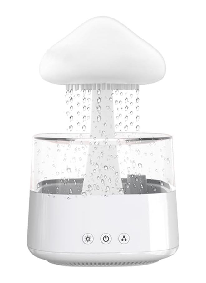 Zaboon - Rain Cloud Humidifier and Essential Oil Diffuser, Aromatherapy Sleep Aid, Raining Sound Machine, LED Light 7 Changing Colors, 3 Modes Rain Mist，for Bedroom, Sleeping - Image 1