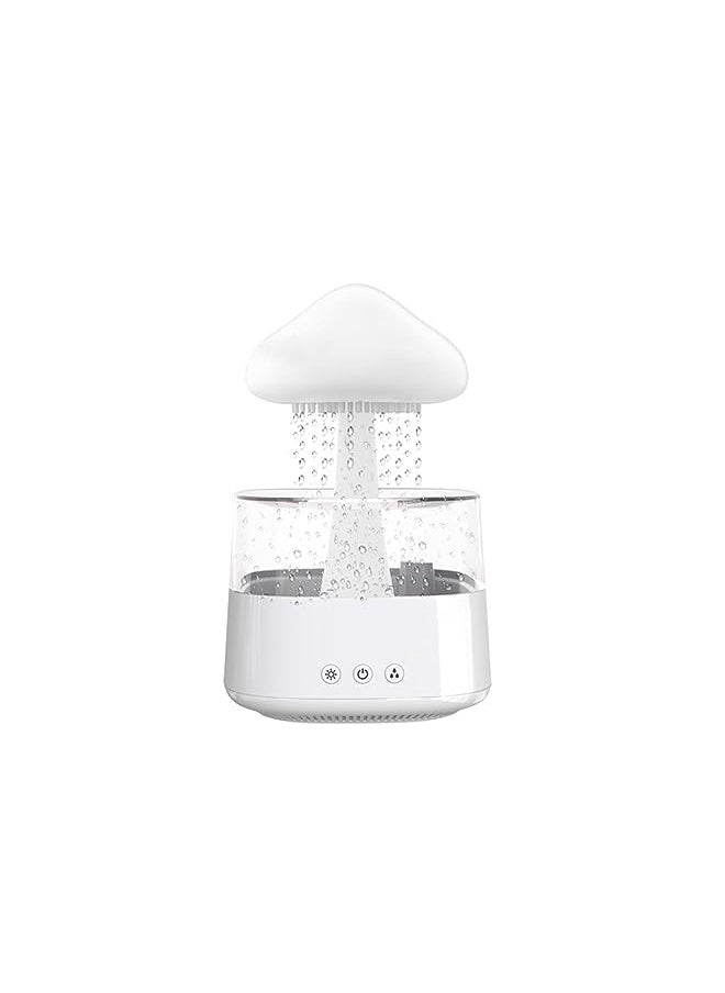 Zaboon - Rain Cloud Humidifier and Essential Oil Diffuser, Aromatherapy Sleep Aid, Raining Sound Machine, LED Light 7 Changing Colors, 3 Modes Rain Mist，for Bedroom, Sleeping - Image 1
