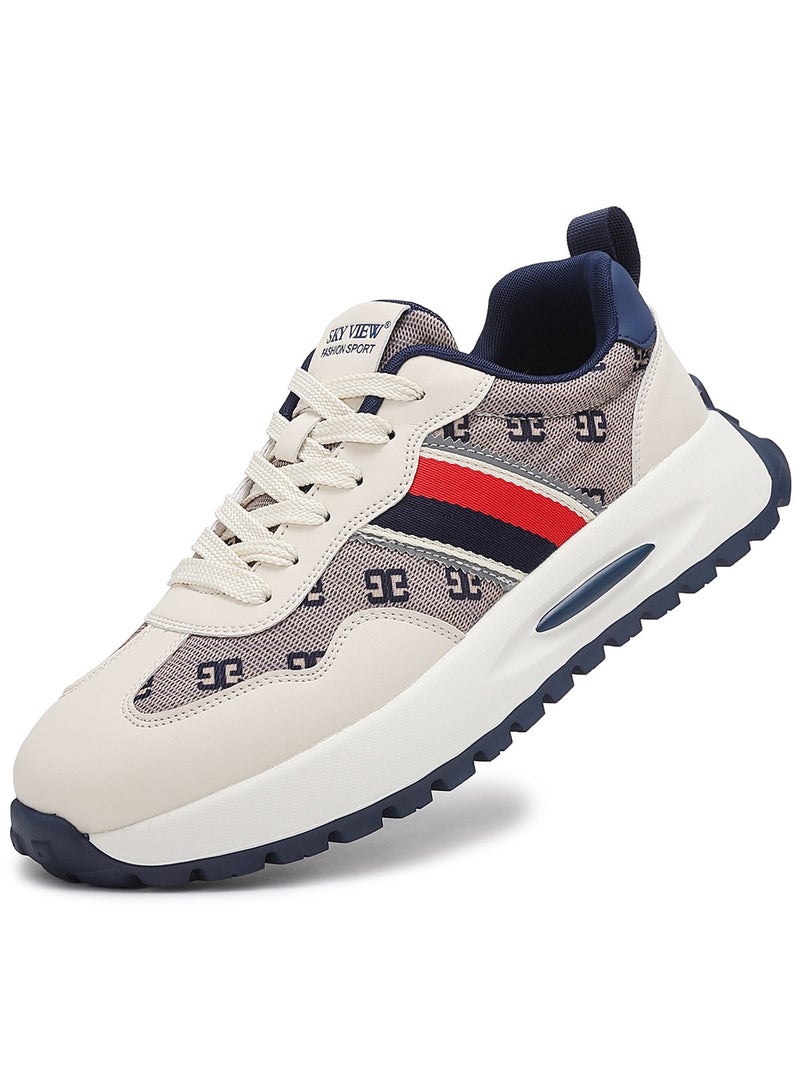 سكاي فيو أحذية كاجوال أنيقة للرجال أحذية مشي أنيقة للرجال بنعل ناعم غير قابل للانزلاق أحذية كاجوال مريحة وجيدة التهوية - Image 1