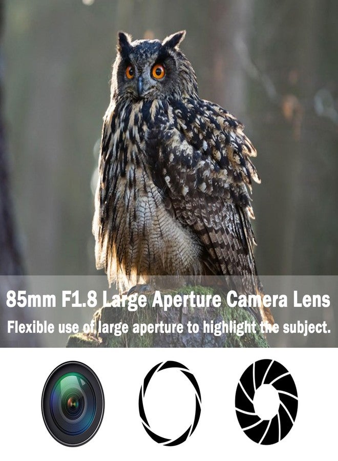 BENOISON 85mm Lens for Canon RF - 85mm f1.8 Portrait Lens Manual Focus(MF) for Canon EOS R/Ra/RP/R3/R5/R5 C/R6/R6 Mark II /R7/R8/R10/R50/R100 Mirrorless Camera (for Canon R-Series) - Image 5