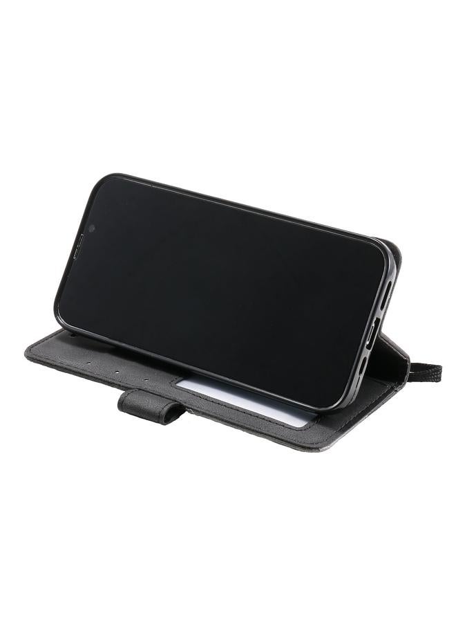 Zaboon Case For iPhone 13 Pro Max Skin Feel Splicing Horizontal Flip Leather Phone Case - Image 5