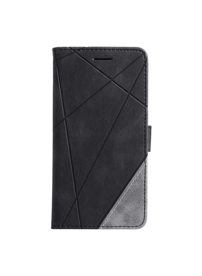 Zaboon Case For iPhone 13 Pro Max Skin Feel Splicing Horizontal Flip Leather Phone Case - Image 2