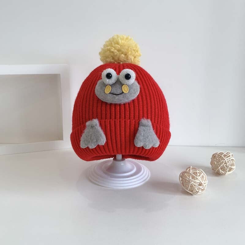 Winter Beanie Unisex Outdoor Double Layer Fleece Warm Knitted Hat - Image 4