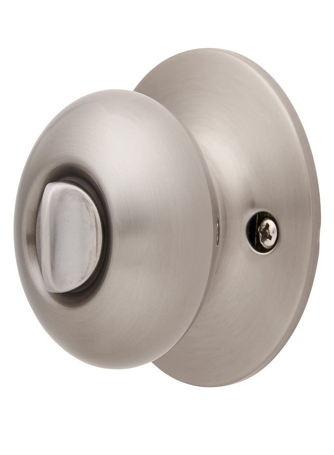 BRINKS - Bell Style Keyed Entry Door Knob and Single Cylinder Deadbolt Set, Satin Nickel - Image 4