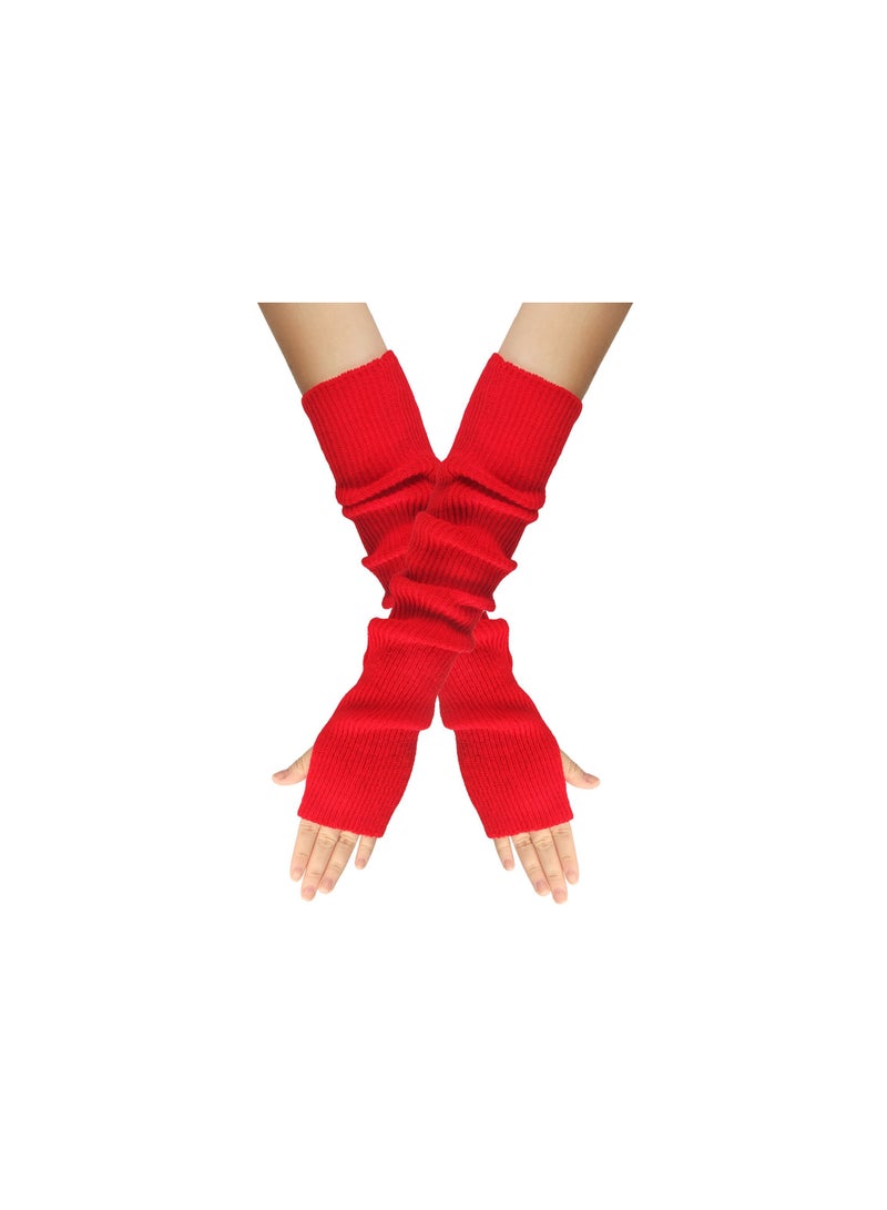 Loquat Fingerless Cotton Polyester Gloves Sleeves 