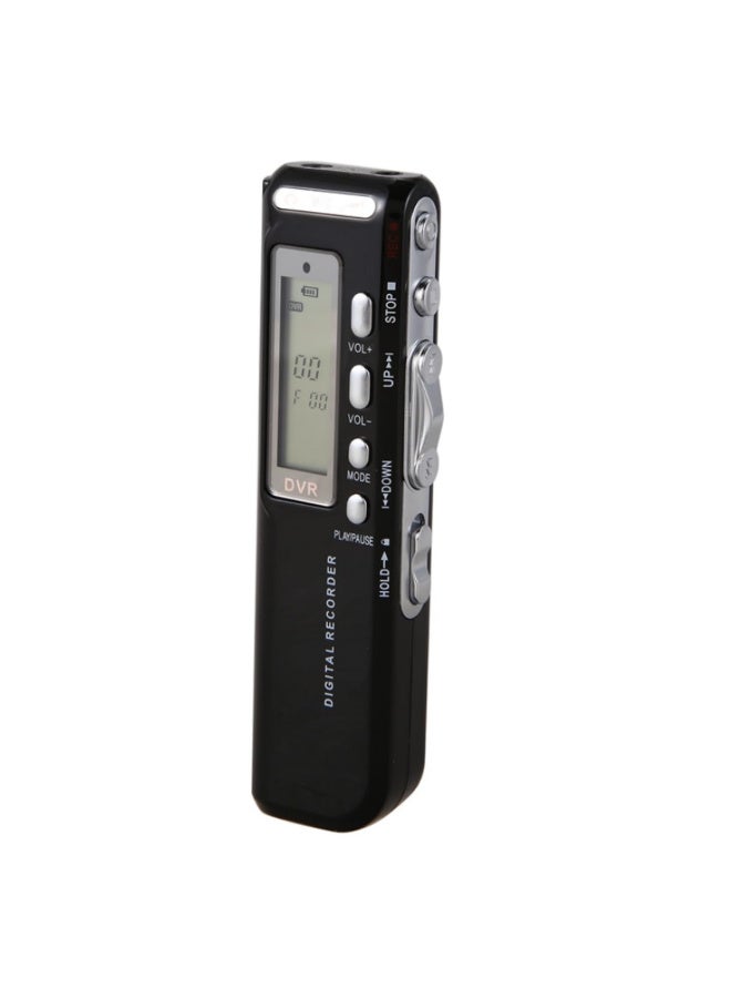 1pcs 8GB Voice Activated Portable Recorder Digital Audio Recorder with MP3 Player Telephone & Line-in Recording for Lectures Meetings Interviews -Black - Image 1