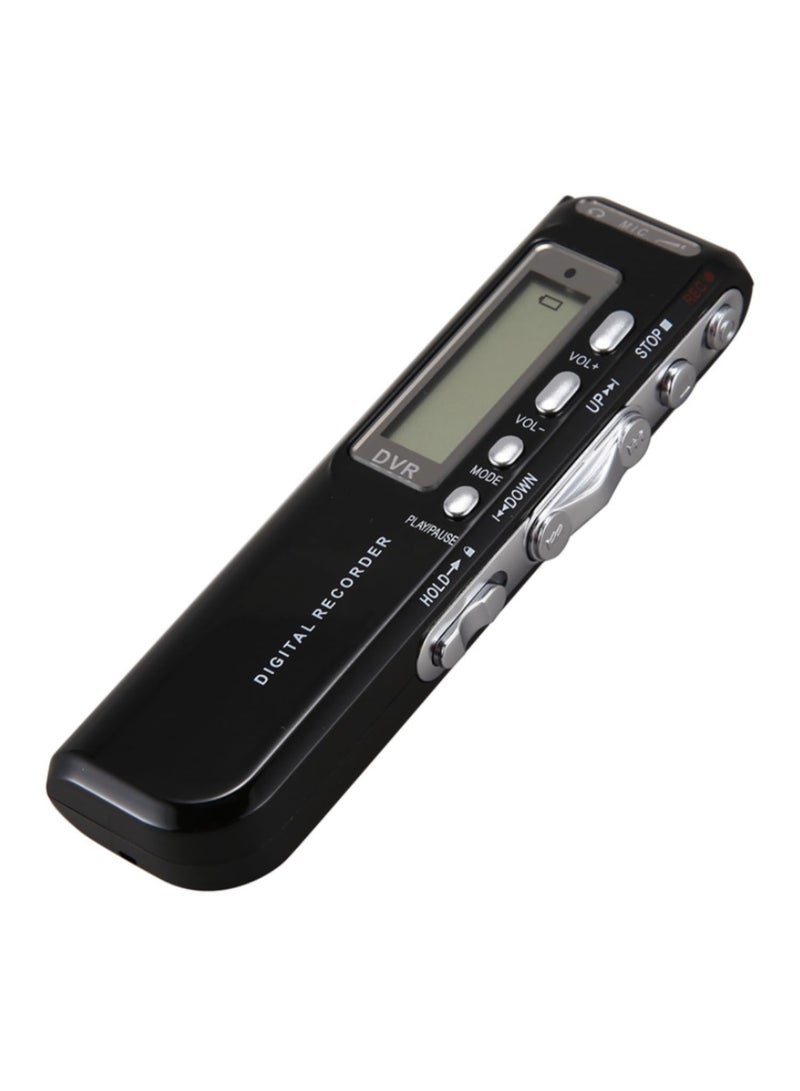 1pcs 8GB Voice Activated Portable Recorder Digital Audio Recorder with MP3 Player Telephone & Line-in Recording for Lectures Meetings Interviews -Black - Image 2