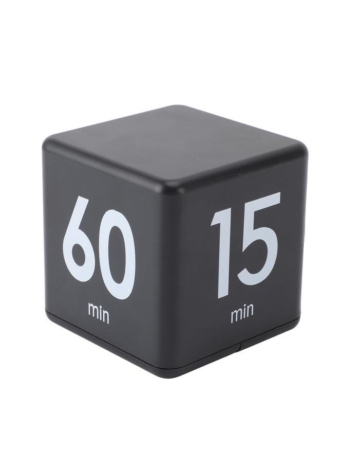 Flip Timer 15 20 30 60 Minutes Gravity Sensing Mini Countdown Timer for Cooking Study Workout Black