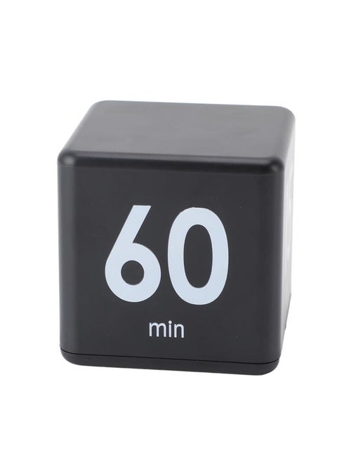 Flip Timer 15 20 30 60 Minutes Gravity Sensing Mini Countdown Timer for Cooking Study Workout Black