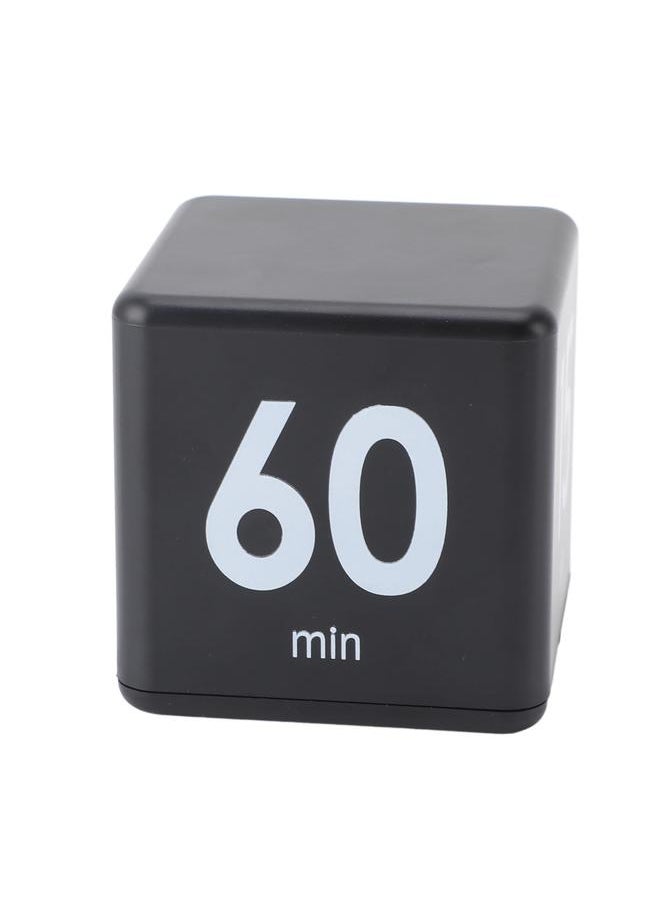 Flip Timer 15 20 30 60 Minutes Gravity Sensing Mini Countdown Timer for Cooking Study Workout Black